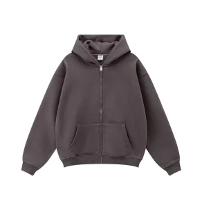 Custom Graphic Heavyweight Fleece Cotton Oversized Men’s Hoodie Sweatshirt With Zipper Plus Size Zip Up Hoodie