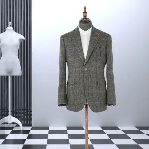 Custom Handmade Men’s Suit Blue Coat Pant Designs OEM Support Men’s Business Blazer