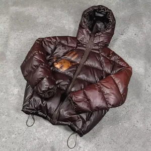 Custom Heat Sensitive Jacket Waterproof Thermochromic Jacket Color Changing Heat Reactive Puffer Jacket Winter Coat OEM