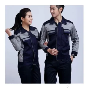 Custom Heavy Duty Snap Work Jacket Men’s Working Office Uniform for Factory Workwear Uniforms Engineer Quick Dry Work Uniform