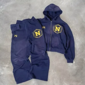 Custom Heavyweight 100% Cotton Hoodie Screen Print Zipper Hoodie Distressed Acid Wash Oversized Sweatsuits Tracksuit