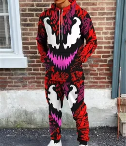 Custom Heavyweight Cotton Men’s Slim Fit Hooded Sweatshirt Set Printed Street Hip Hop Trend Plus Size Casual Fashion