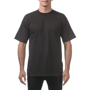 Custom Heavyweight Men’s Cotton T Shirt Short Sleeve Crew Neck Printed Design Quick Dry Breathable Knitted Fabric