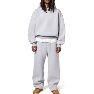 Custom High Quality Cotton Men’s Heavyweight Hoodie Set Jogger Sportswear for Men Customizable Hooded Sweatsuit