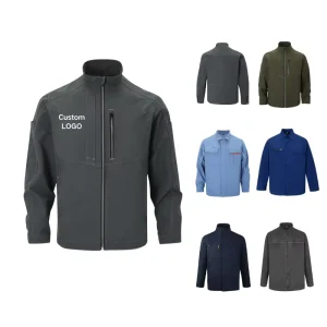 Custom High Quality Custom Logo Men’s Softshell Coats Spring Flight Jacket Outdoor Zipper Windbreaker Bomber Plain Dyed