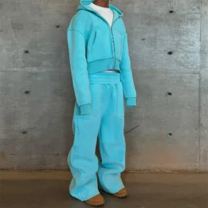 Custom Hoodie Set Embroidery Blank Men Activewear Hoodies and Sweat Trousers Two Piece Tracksuits Men’s Hoodies Set