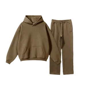 Custom Hoodie Sweatshirts Essentials Oversized Embroidery Logo Pullover Men’s Hoodies Set for Men