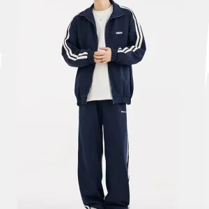 Custom Hoodless Exercise Sets Men’s Casual Running Fitness Tracksuits