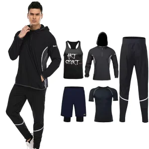 Custom Jogging Active Wear Mens Gym Workout Jacket Pant Track Suit Jogger Sets Slim Fit Tracksuit for Men