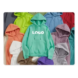 Custom LOGO Men’s Hoodie & Sweatshirt High Quality 100% Cotton Oversized & Heavyweight Plus Size Knitted Weaving Method