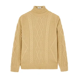 Custom LOGO Men’s Sweater Long Sleeve Knitwear Turtleneck Men Clothes Fashion Knitted Pullover Sweaters Men