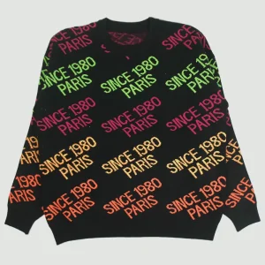 Custom LOGO OEM & ODM Men’s Sweater Jacquard Knitwear Men Letter Pattern Designer Knit Jumpers Cotton Men Knitted Sweater