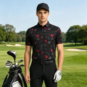 Custom Label Men’s Apparel High Quality 220gsm Pique Polo Shirt Summer Men’s Quick Dry Moisture Wicking Casual Golf T shirt