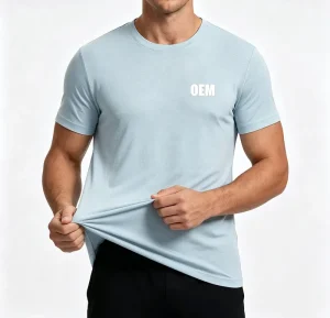 Custom Logo 100% Cotton 230GSM Breathable Anti-Pilling Soft Loose Fit Men O-Neck Short Sleeve Gym Athletic T-Shirt OEM