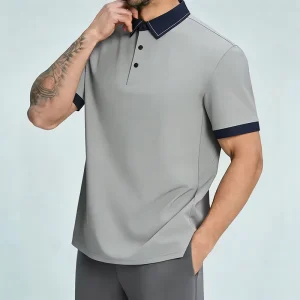 Custom Logo 100% Cotton Men’s Lapel Polo Shirts Uniform Embroidery Printing Plain Blank Casual Golf Polo Shirt