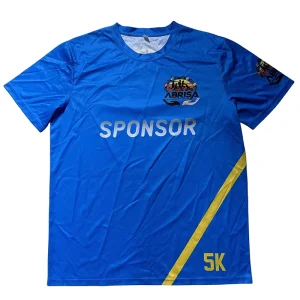 Custom Logo 100% Polyester Anti Wrinkle Breathable Quick Dry O-Neck Short Sleeve Loose Fit Sublimation Printed Men’s T-shirt
