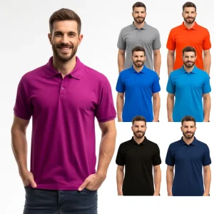 Custom Logo And Label Slim Fit Men’s Polo Shirts Short Sleeve Breathable Sports Shirt High Quality Personalized T-shirt