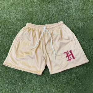 Custom Logo Board Shorts Sublimation Color Embroidery Logo Basketball Shorts Above Knee 5 Inch Men Breathable Mesh Shorts