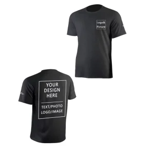 Custom Logo Breathable Polyester Men’s Mesh Running T Shirt Quick Drying Printed O Neck Casual Sports Gym Tshirt Men