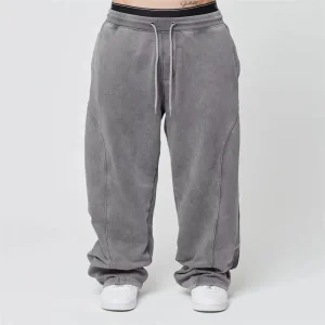 Custom Logo Breathable Quick Dry Straight Cotton Men’s Cargo Pants Oversized Leg Baggy Jogger Women’s Sweatpants for Men