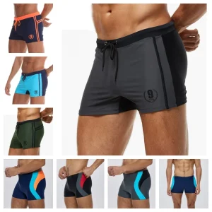 Custom Logo Design Factory Direct Supply Men’s Anti Embarrassment Professional Quick Dry Plus Size Swimwear Swim Trunks