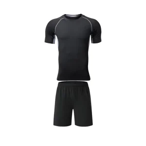 Custom Logo Dry Fit Activewear Set Men’s Breathable Running Gym Wear