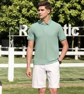 Custom Logo Embroidered Men’s Polo Shirt for Unisex Polo T Shirt Men Custom Printed Plain Golf Polo Tshirt