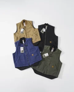 Custom Logo Heavy Duty Duck Canvas Men’s Work Vest with Multi Pockets