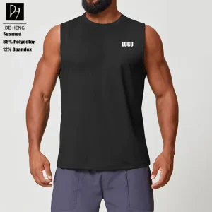 Custom Logo Loose Fitness Men’s Tank Tops Gym Running Tank Top High Quality Quick Drying Breathable Gym Tops For Men