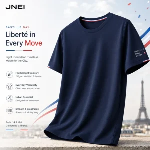 Custom Logo Men Heat Transfer T Shirt 150g Quick Dry Polyester Anti UV Soft Breathable Sport Tee
