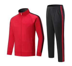 Custom Logo Men’s Activewear 2 Pieces Workout Tracksuits Full Zip Warm Tracksuit Sports Set Casual Sweat Suit