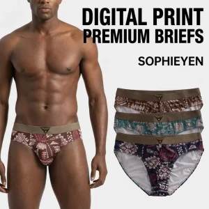 Custom Logo Men’s Printing Underwear Comfortable Briefs and Boxers Mid Rise Casual OEM ODM Design Personalized Private Label