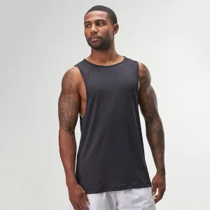 Custom Logo Mens Sleeveless Tank Top Quick Dry Mesh Back Panel Breathable Gym Workout Stringer Activewear Tank Top