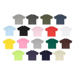 Custom Logo Men’s Tshirts High Quality Streetwear Short Sleeve T Shirt Heavyweight Blank Plain Tee