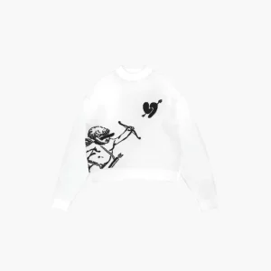 Custom Logo Men’s Winter Cartoon Pattern Nylon Cotton Anti Pilling Breathable Casual Crew Neck Pullover Sweater