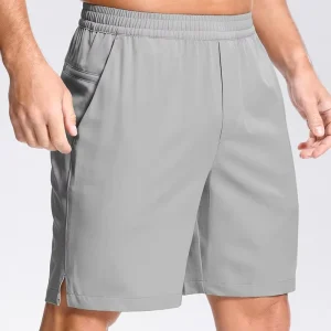Custom Logo Mens Workout Athletic Shorts 7 Inch Inseam Quick Dry Hiking Shorts Men Lightweight Sports Gym Shorts Running