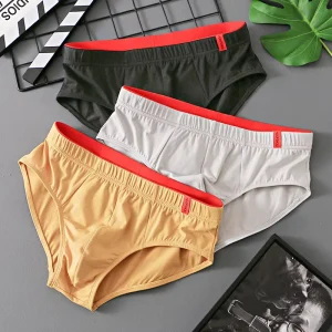 Custom Logo Organic Cotton Boxer Underwear Breathable Spandex Mens Spandex Boxer Briefs