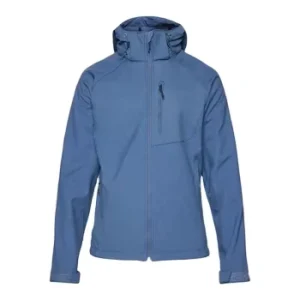 Custom Logo Outdoor Breathable Softshell with Adjustable Hood Men’s Fleece Lined Water Resistant Coat for Hiking