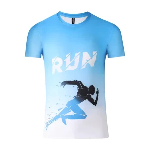 Custom Logo Polyester Men’s T Shirt Quick Dry Sublimation Fitness Training Running Sport Blank T-shirt Custom Printed T-shirts