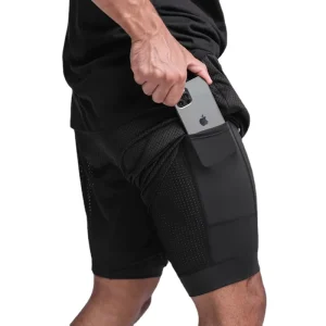 Custom Logo Polyester Quick Dry Summer Running Training Wear Joggers Running Breathable Gym Activewear Mens Workout Shorts