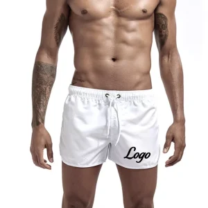 Custom Logo Print Men’s Swimwear Quick Dry Summer Beach Shorts Sports Loose Comfortable Board Shorts Swim Trunks for Men