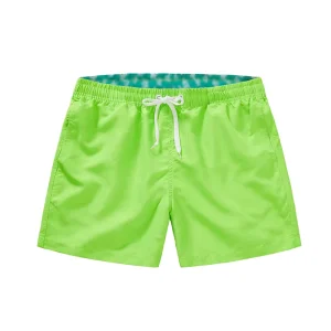Custom Logo Print Multi-color Men’s Blank Beach Shorts Men Casual Summer Surf Board Shorts Mens Swimwear Short