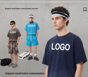 Custom Logo Print Summer Solid Retro Washed Blank O Neck Hip Hop Breathable Cotton Short Sleeve 280g Boxy Men’s T Shirt