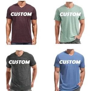 Custom Logo Printed Summer Solid Color 210g Men’s Casual T-Shirt Crew Neck Drop Shoulder Short Sleeve Streetwear T-Shirt