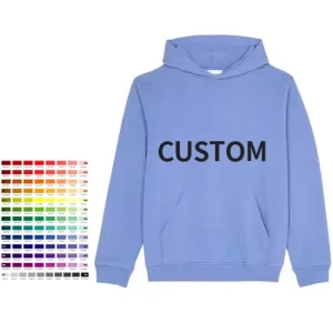 Custom Logo Printing 100% Cotton Blank Unisex Plus Size Sweatshirt, Plain Embossed French Terry Pullover, Men’s Hoodies