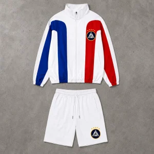 Custom Logo Pullover Jacket Men’s Sweatsuit Set Blank Tracksuits Windbreaker Lightweight Nylon Tracksuit Set Track Suit for Men