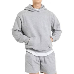 Custom Logo Pullover Men’s Hoodie 100 Cotton French Terry Blank Oversized Men Hoodie
