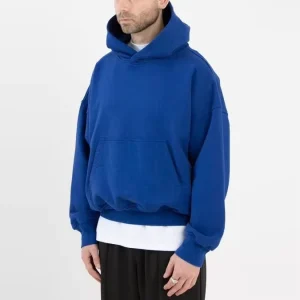 Custom Logo Solid Plain Blank Men Oversized Thick Heavyweight Cotton Cropped Boxy Lined Anti Wrinkle Autumn Hoodies