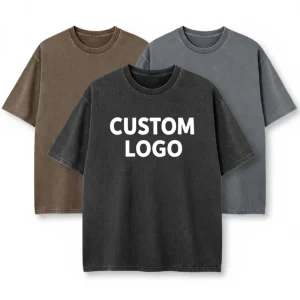 Custom Logo Streetwear Printed Plus Size Distressed Vintage Oversized Heavyweight Men’s T Shirt