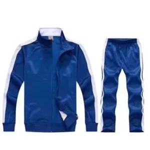 Custom Logo Training Jogging Wear Tracksuit Set Zipper Reflective Printed Design